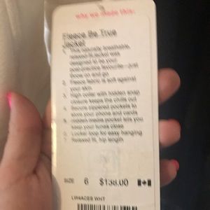 Lululemon jacket nee with tags